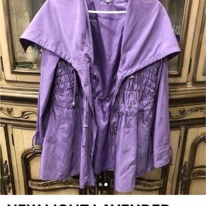 Lavender lilac new jacket size 10 adjustable with strings